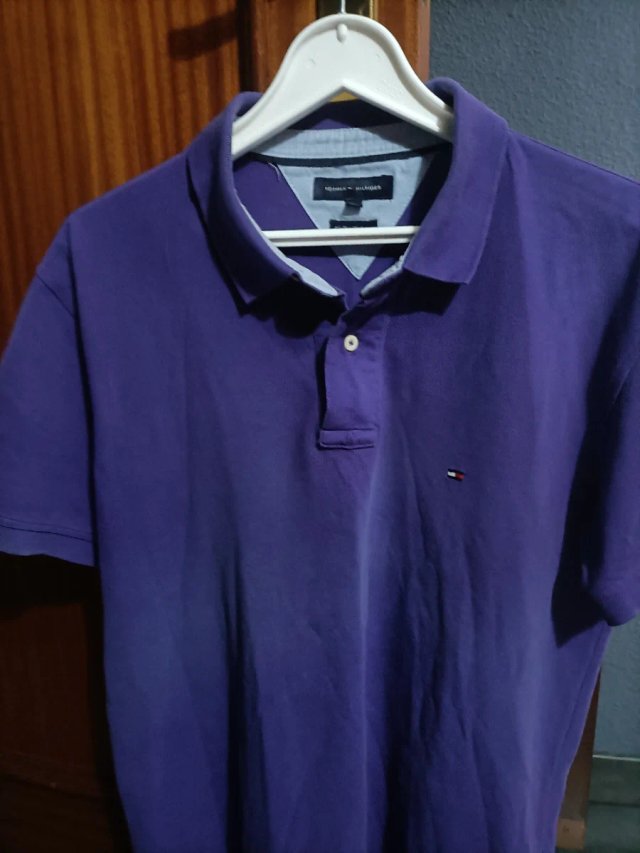 Polo Tommy Hilfiger Hombre Talla XL Morado
