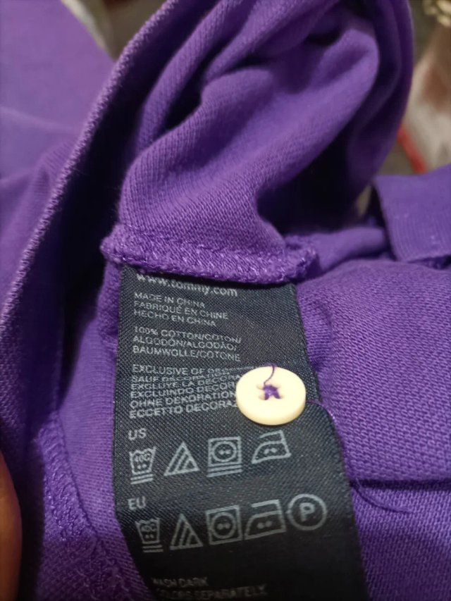 Polo Tommy Hilfiger Hombre Talla XL Morado