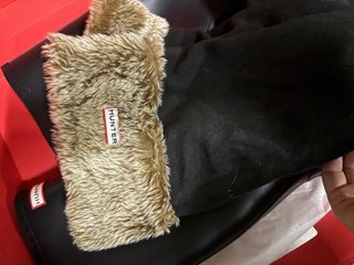 Botas Hunter Caña Alta Negras + calcetines 38-39