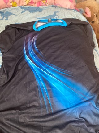 Camisa Negra y Azul Talla M
