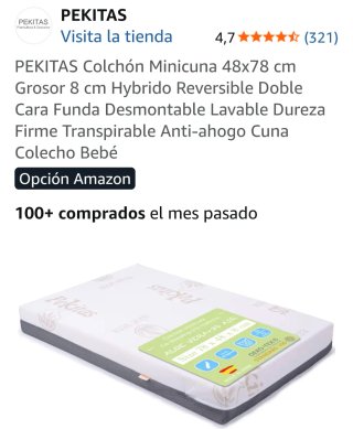 Cuna Colecho Electrónica Inteligente+Colchón NUEVO