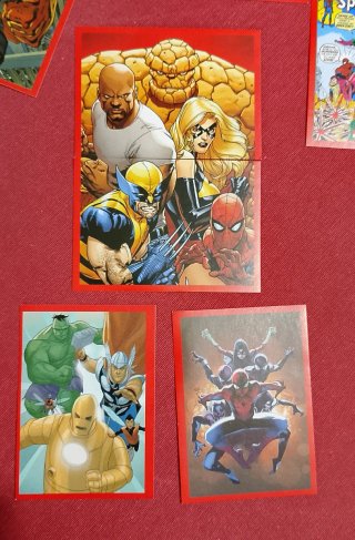 Lote 40 Cromos Marvel Super Heroes 2017
