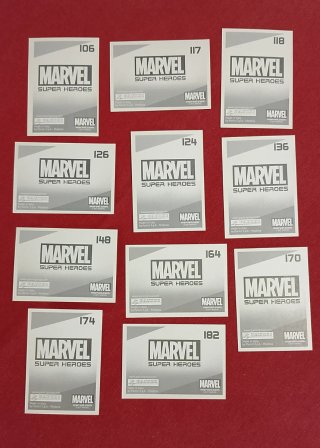 Lote 40 Cromos Marvel Super Heroes 2017