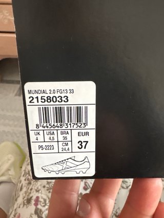 Botas Fútbol Munich Mundial 2.0 FG 33
