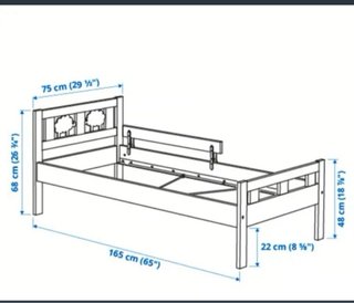 Cama infantil blanca IKEA