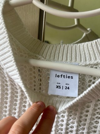 Chaleco punto Lefties blanco
