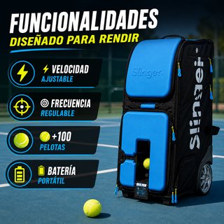 Slinger Bag PRO Máquina Lanzapelotas Tenis