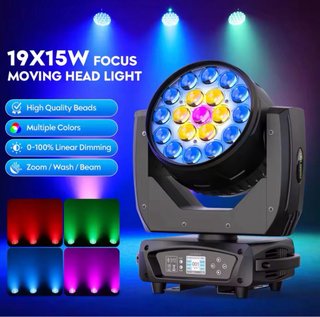 Cabeza Móvil LED Zoom 19x15W