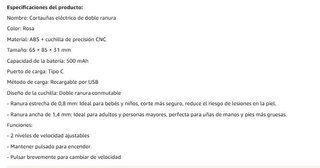 Cortauñas Eléctrico 3 en 1 y Lima Uñas