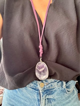 Colgante ágata morada