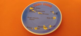 Calamita souvenir piattino Cabo Verde