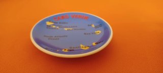 Calamita souvenir piattino Cabo Verde