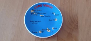 Calamita souvenir piattino Cabo Verde