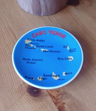 Calamita souvenir piattino Cabo Verde