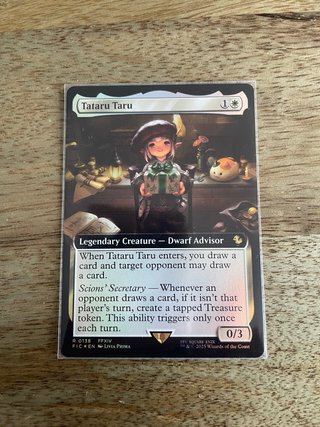Carta Magic Tataru Taru Arte extendido y FOIL