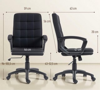 Silla de Oficina Giratoria Ajustable