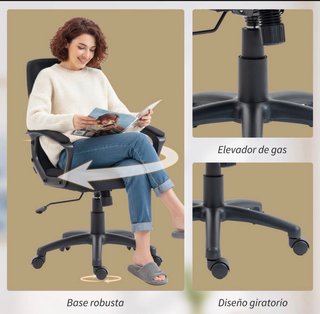 Silla de Oficina Giratoria Ajustable