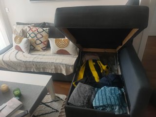 Sofá 3 plazas + chaiselongue Ikea FRIHETEN