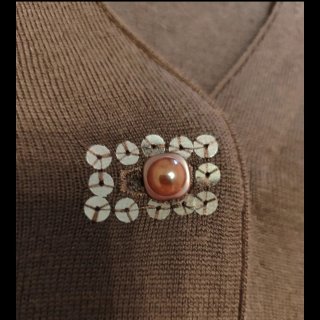 Cardigan Marrone Lana Merino