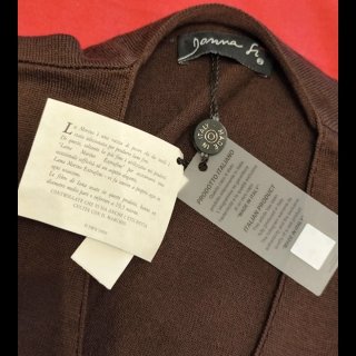 Cardigan Marrone Lana Merino