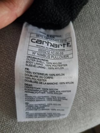 Chaqueta Carhartt Canguro Azul Marino forrada T S