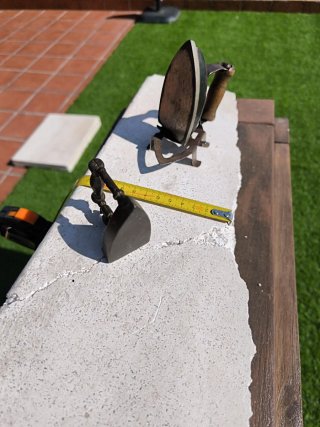 Juego 2 Planchas Antiguas Hierro Fundido