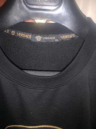 Felpa Versace Uomo Medusa Nera Oro
