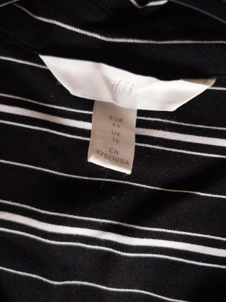 Camicia H&M donna righe bianche manica lunga