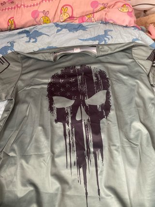 Camiseta Shein calavera militar XL