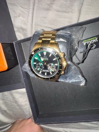 Reloj Jaguar Hombre Dorado y Verde