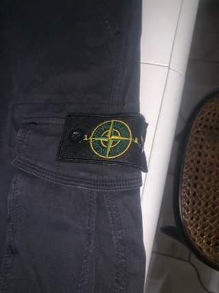 Stone Island Pantaloni Cargo Uomo Neri