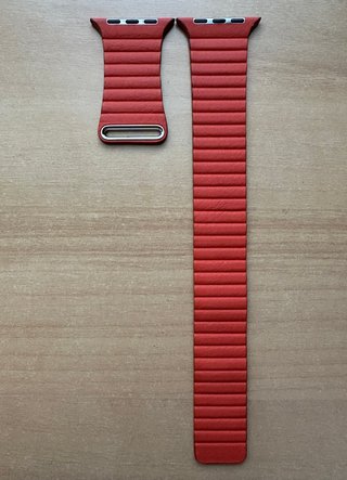 Apple Watch 44mm. Sunset Leather Loop M