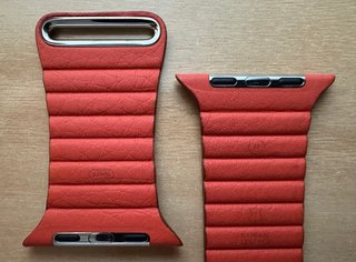 Apple Watch 44mm. Sunset Leather Loop M