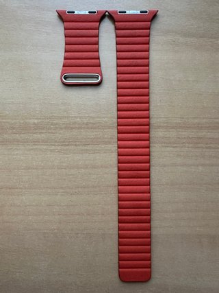 Apple Watch 44mm. Sunset Leather Loop M