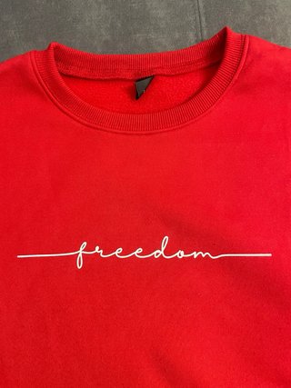 Sudadera Roja Freedom Talla Única
