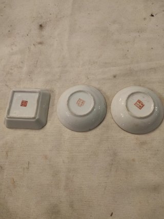 3 Piccoli Piatti in Porcellana Macao