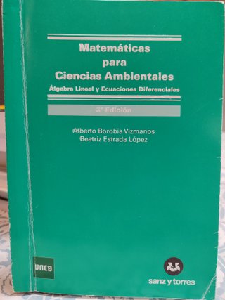 Matemáticas para ciencias ambientales álgebra l...