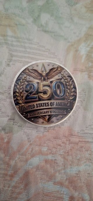 Moneta commemorativa 250° Anniversario USA