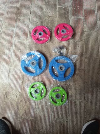 Discos de pesas gym (varios colores)