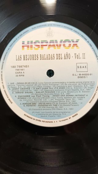 LP Vinilo Las Mejores Baladas del Año Vol. 2 TOP