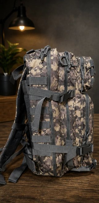Mochila Táctica Impermeable 45L Camuflaje Digital