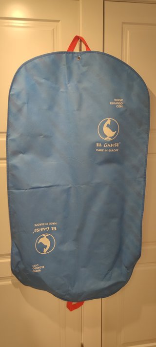 Vestido Ganso Azul y Blanco Talla M