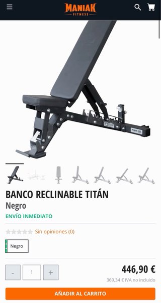 Banco reclinable Maniak