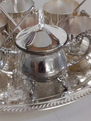 Set  silver plate