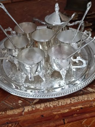 Set  silver plate