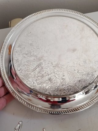 Set  silver plate