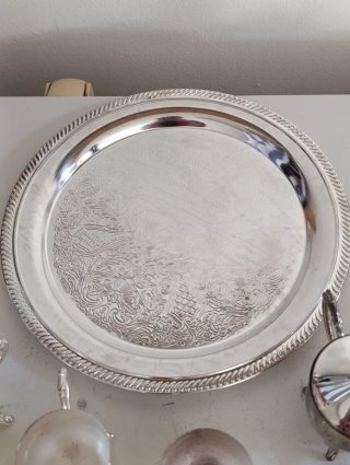Set  silver plate