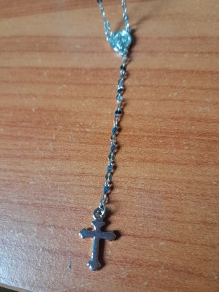 Collana Argentata con Croce