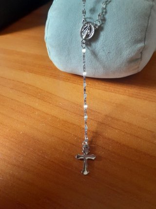Collana Argentata con Croce
