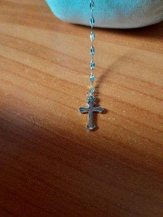 Collana Argentata con Croce